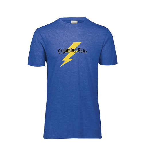 [FTSCUBRY-YS-LOGO1] Decker Youth Tri-Blend T-Shirt - Short Sleeve (Youth S, Royal, Logo 1)