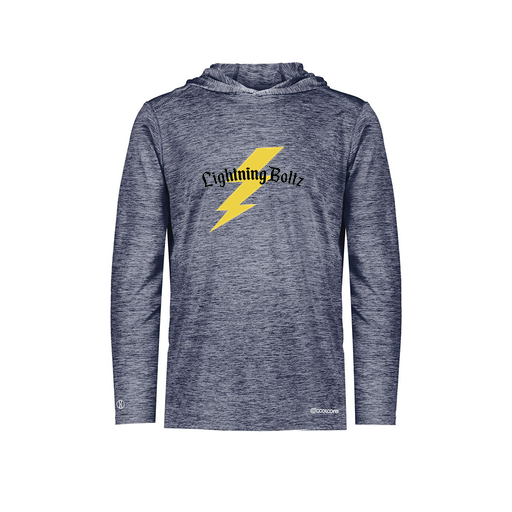 [FOLHCGNV-AS-LOGO1] Decker Men's Charge Hoodie (Adult S, Navy, Logo 1)