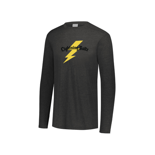 [FTLCUBBK-YS-LOGO1] Decker Youth Tri-Blend T-Shirt - Long Sleeve (Youth S, Black, Logo 1)